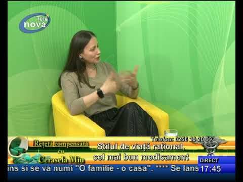 Cadru de emisiune TV cu titlul „Stilul de viață rațional, cel mai bun medicament”
