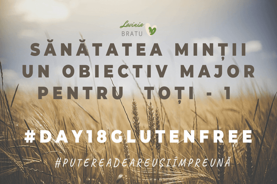 Câmp de grâu cu textul „Sănătatea minții un obiectiv major pentru toți - 1”