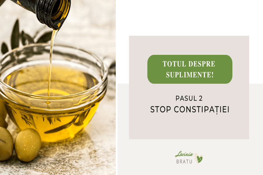 Grafică „Totul despre suplimente!”, pasul 2: stop constipației