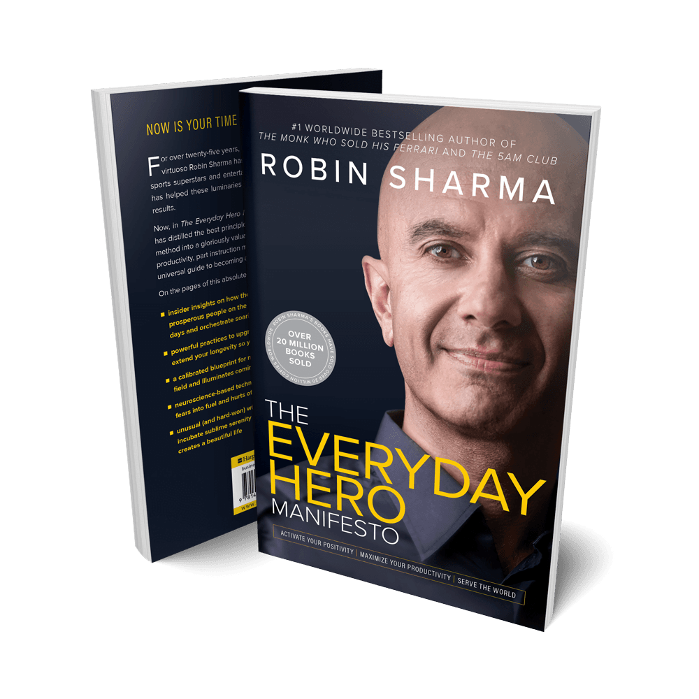 Coperta cărții „The Everyday Hero Manifesto” de Robin Sharma